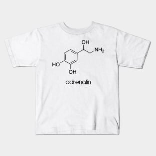 Adrenalin Chemical Molecule Formula Kids T-Shirt